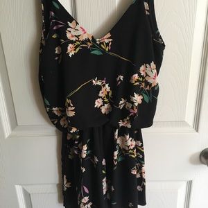 Papaya floral romper